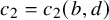 c 2 equals c 2 left parenthesis b comma d right parenthesis