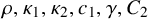 rho comma kappa 1 comma kappa 2 comma c 1 comma gamma comma upper C 2