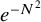 e Superscript minus upper N squared