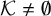 script upper K not equals normal empty set