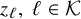 z Subscript script l Baseline comma script l element of script upper K