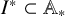 upper I Superscript asterisk Baseline subset of double struck upper A Subscript asterisk