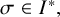 sigma element of upper I Superscript asterisk Baseline comma