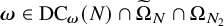 bold italic omega element of upper D upper C Subscript bold italic omega Baseline left parenthesis upper N right parenthesis intersection normal upper Omega overtilde Subscript upper N Baseline intersection normal upper Omega Subscript upper N 2
