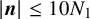 StartAbsoluteValue bold italic n EndAbsoluteValue less than or equals 10 upper N 1