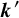 bold italic k prime