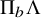 normal upper Pi Subscript b Baseline normal upper Lamda