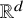 double struck upper R Superscript d