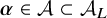 bold italic alpha element of script upper A subset of script upper A Subscript upper L