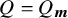 upper Q equals upper Q Subscript bold italic m