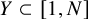 upper Y subset of left bracket 1 comma upper N right bracket