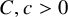 upper C comma c greater than 0
