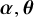 bold italic alpha comma bold italic theta