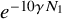 e Superscript minus 10 gamma upper N 1