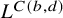 upper L Superscript upper C left parenthesis b comma d right parenthesis