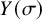 upper Y left parenthesis sigma right parenthesis