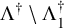 normal upper Lamda Superscript dagger Baseline minus normal upper Lamda 1 Superscript dagger
