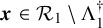 bold italic x element of script upper R 1 minus normal upper Lamda 1 Superscript dagger