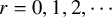 r equals 0 comma 1 comma 2 comma midline horizontal ellipsis