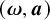 left parenthesis bold italic omega comma bold italic a right parenthesis