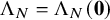 normal upper Lamda Subscript upper N Baseline equals normal upper Lamda Subscript upper N Baseline left parenthesis bold 0 right parenthesis