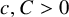 c comma upper C greater than 0
