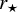 r Subscript star