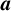 bold italic a