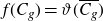 f left parenthesis upper C Subscript g Baseline right parenthesis equals theta left parenthesis upper C Subscript g Baseline overbar right parenthesis