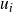 u Subscript i