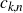 c Subscript k comma n