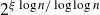 2 Superscript xi log n slash log log n
