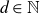 d element of double struck upper N