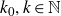 k 0 comma k element of double struck upper N