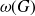omega left parenthesis upper G right parenthesis