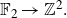 double struck upper F 2 right arrow double struck upper Z squared period