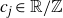 c Subscript j Baseline element of double struck upper R divided by double struck upper Z