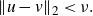 StartMetric u minus v EndMetric Subscript 2 Baseline less than nu period