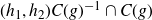 left parenthesis h 1 comma h 2 right parenthesis upper C left parenthesis g right parenthesis Superscript negative 1 intersection upper C left parenthesis g right parenthesis