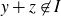 y plus z not an element of upper I