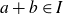 a plus b element of upper I