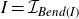 upper I equals script upper I Subscript upper B e n d left parenthesis upper I right parenthesis