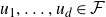 u 1 comma ellipsis comma u Subscript d Baseline element of script upper F