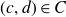 left parenthesis c comma d right parenthesis element of upper C
