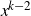x Superscript k minus 2