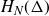 upper H Subscript upper N Baseline left parenthesis normal upper Delta right parenthesis