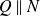 upper Q parallel to upper N