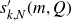 s prime Subscript k comma upper N Baseline left parenthesis m comma upper Q right parenthesis