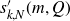 s prime Subscript k comma upper N Baseline left parenthesis m comma upper Q right parenthesis