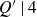 upper Q prime vertical bar 4